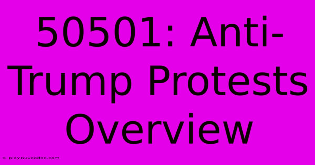 50501: Anti-Trump Protests Overview