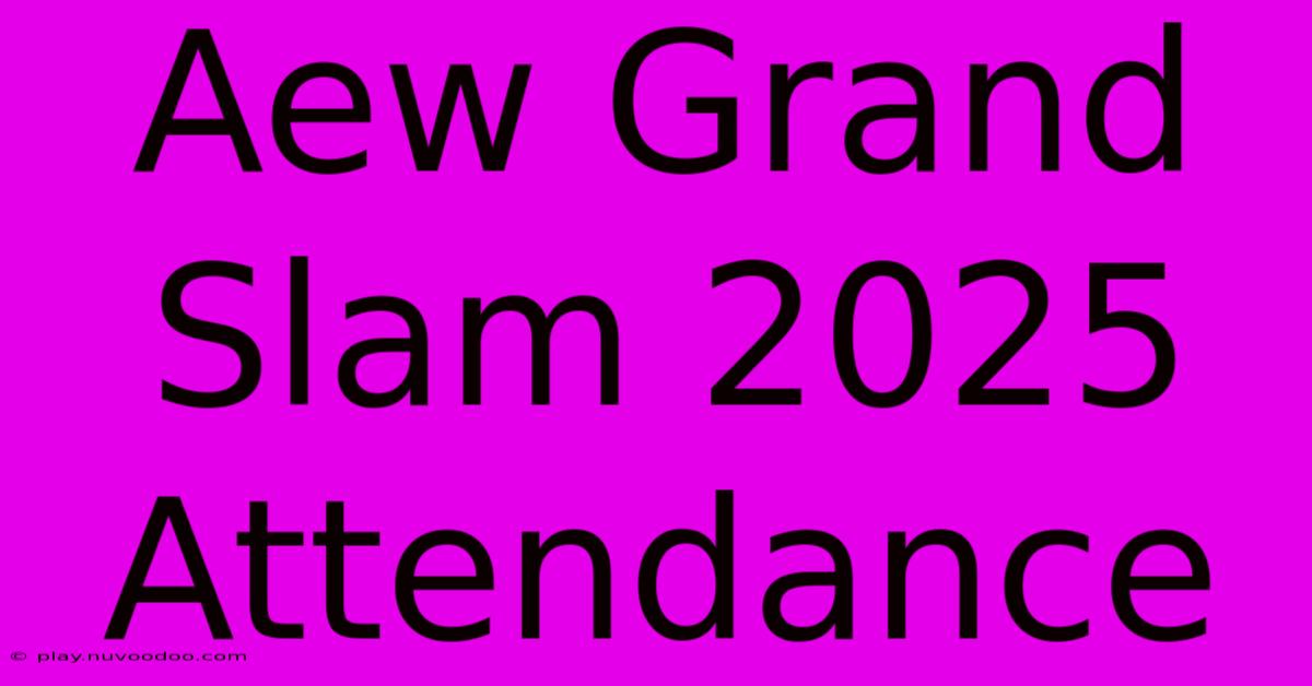 Aew Grand Slam 2025 Attendance