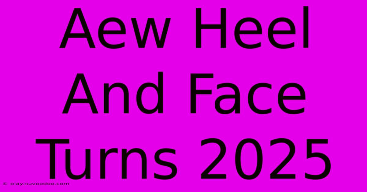 Aew Heel And Face Turns 2025