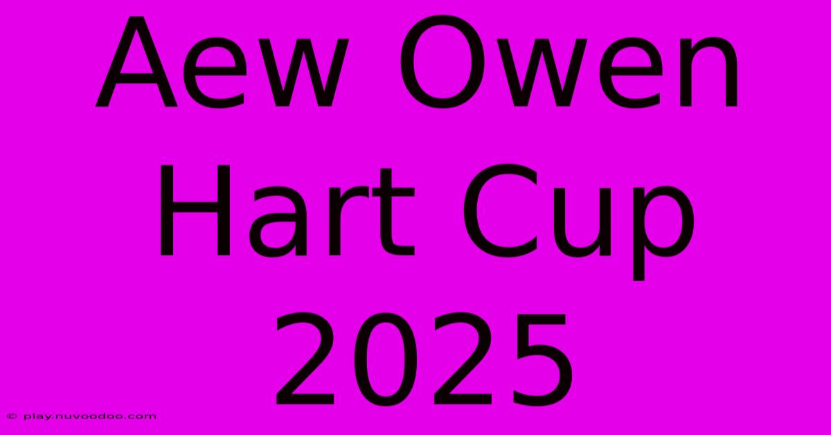 Aew Owen Hart Cup 2025