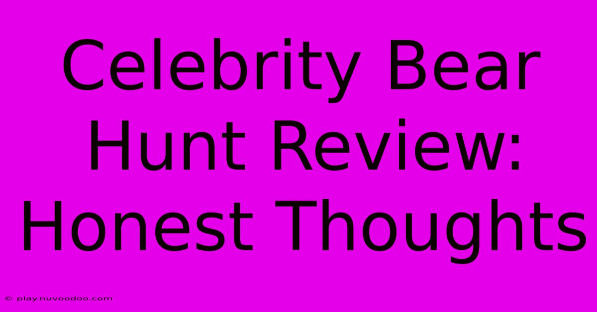 Celebrity Bear Hunt Review: Honest Thoughts