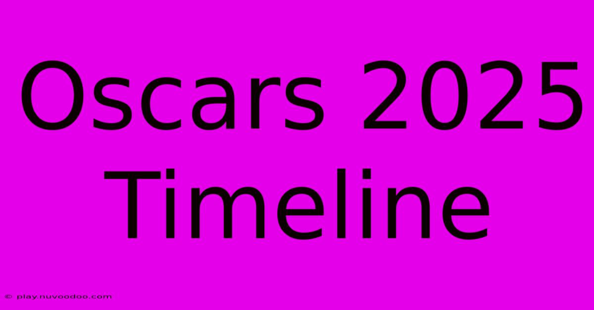 Oscars 2025 Timeline