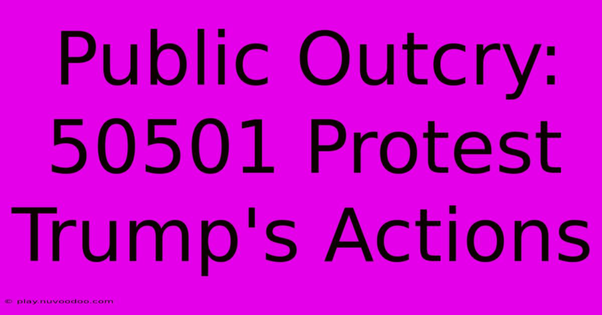 Public Outcry: 50501 Protest Trump's Actions