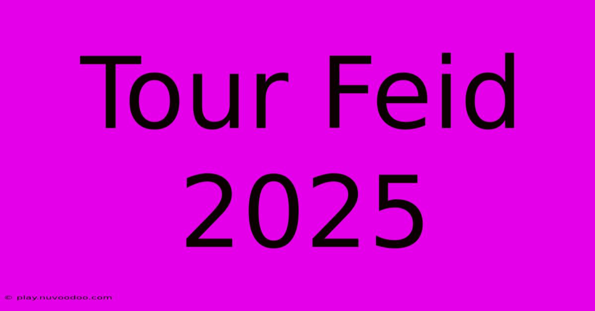 Tour Feid 2025