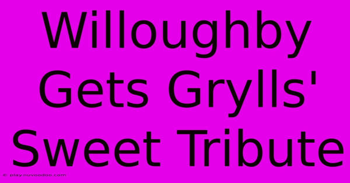 Willoughby Gets Grylls' Sweet Tribute